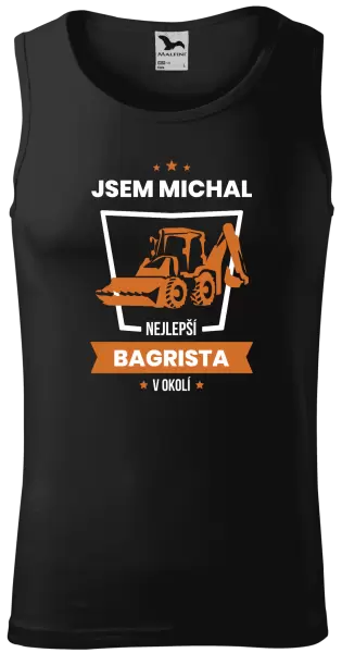 Pánské tílko Nejlepší v okolí - bagrista