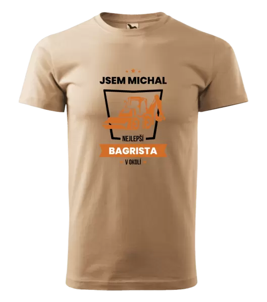 Pánské tričko Nejlepší v okolí - bagrista