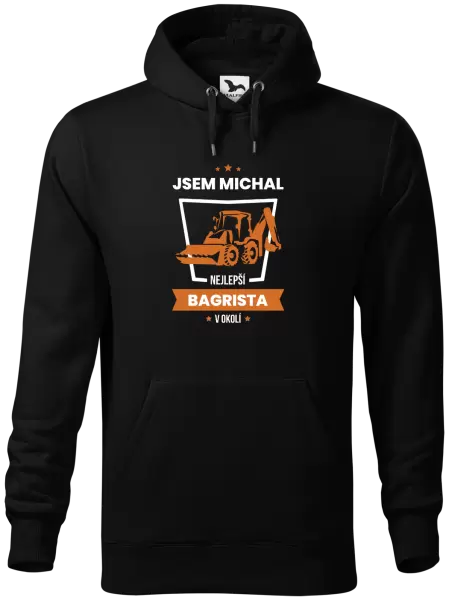 Pánská mikina Nejlepší v okolí - bagrista