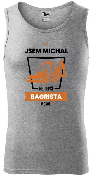 Pánské tílko Nejlepší v okolí - bagrista