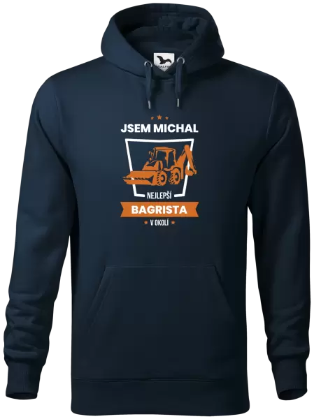 Pánská mikina Nejlepší v okolí - bagrista