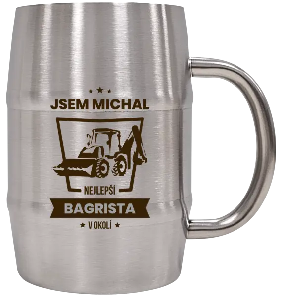 Nerezový chladicí půllitr Nejlepší v okolí - bagrista