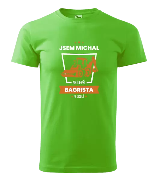 Pánské tričko Nejlepší v okolí - bagrista
