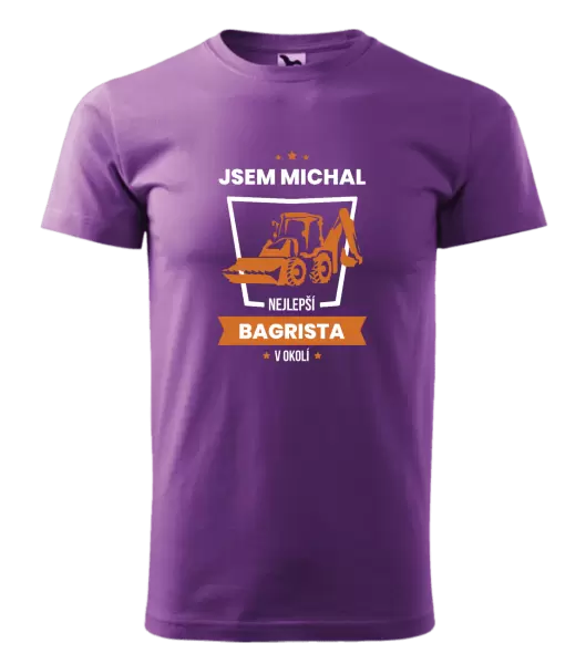 Pánské tričko Nejlepší v okolí - bagrista