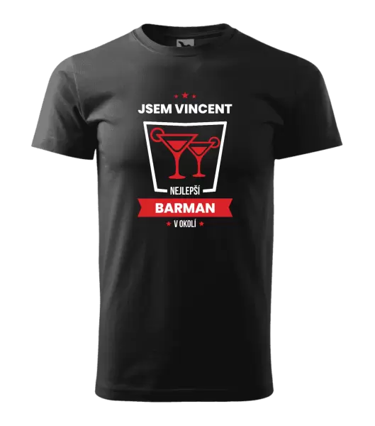 Pánské tričko Nejlepší v okolí - barman