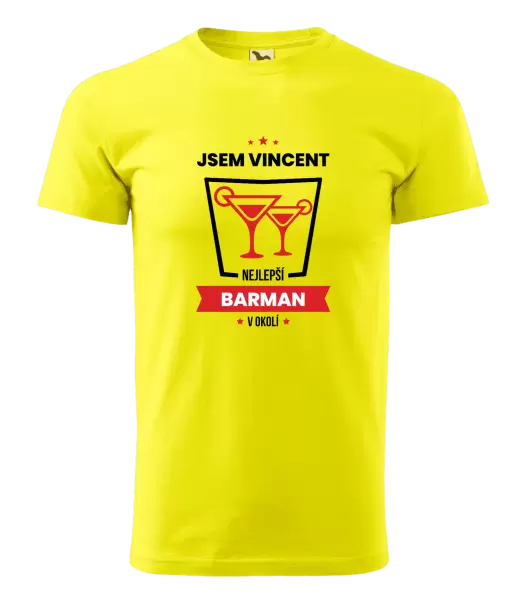 Pánské tričko Nejlepší v okolí - barman