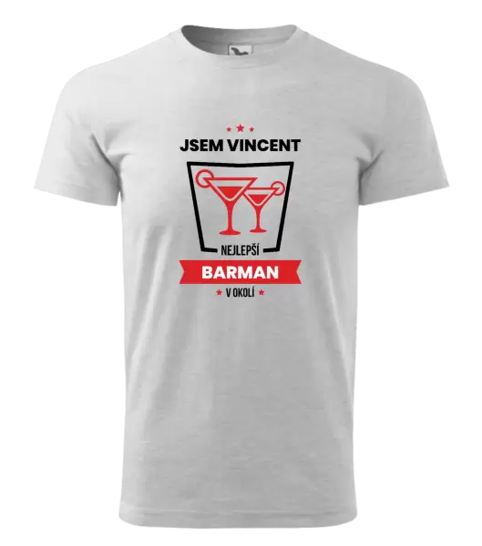 Pánské tričko Nejlepší v okolí - barman