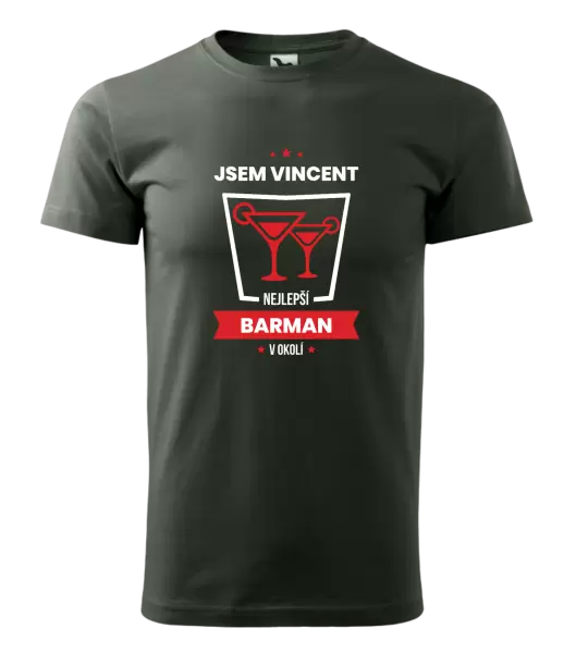 Pánské tričko Nejlepší v okolí - barman