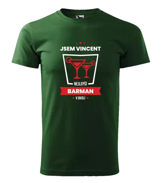 Pánské tričko Nejlepší v okolí - barman