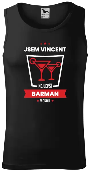 Pánské tílko Nejlepší v okolí - barman