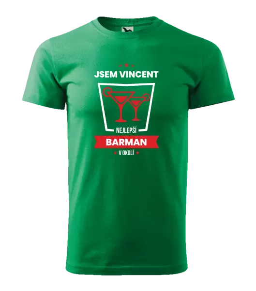 Pánské tričko Nejlepší v okolí - barman