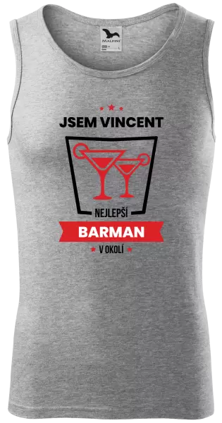 Pánské tílko Nejlepší v okolí - barman