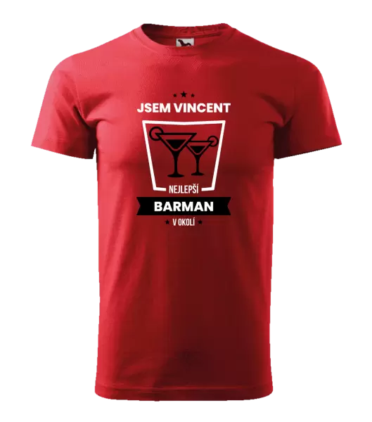 Pánské tričko Nejlepší v okolí - barman
