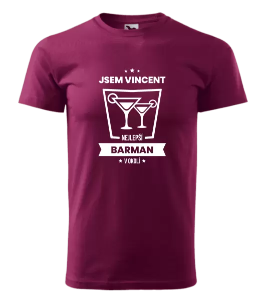 Pánské tričko Nejlepší v okolí - barman