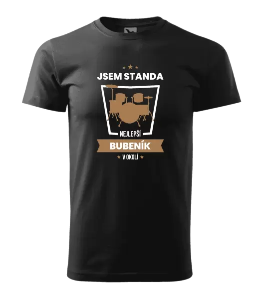 Pánské tričko Nejlepší v okolí - bubeník