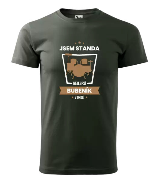 Pánské tričko Nejlepší v okolí - bubeník