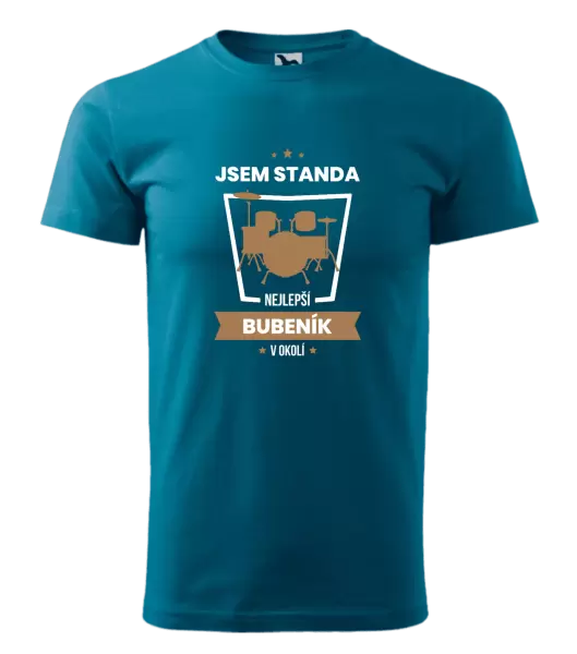 Pánské tričko Nejlepší v okolí - bubeník