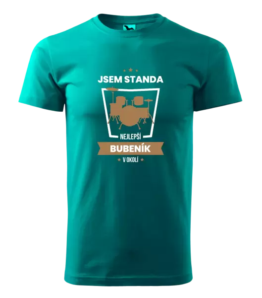 Pánské tričko Nejlepší v okolí - bubeník