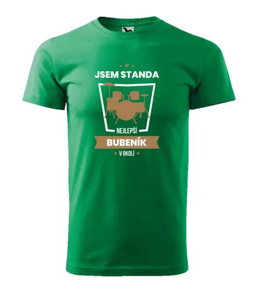 Pánské tričko Nejlepší v okolí - bubeník