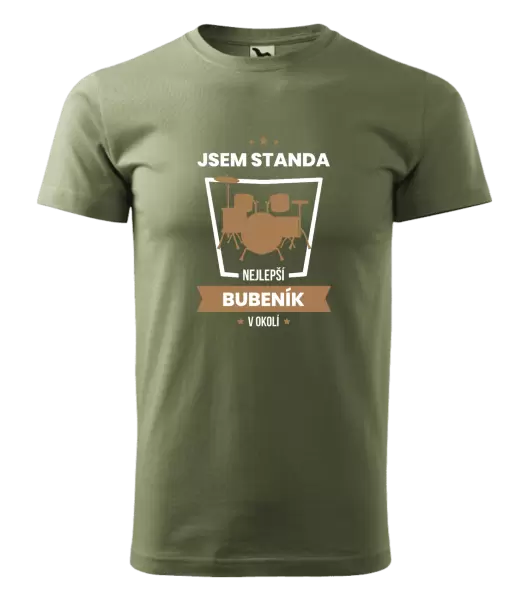 Pánské tričko Nejlepší v okolí - bubeník