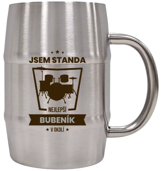 Nerezový chladicí půllitr Nejlepší v okolí - bubeník