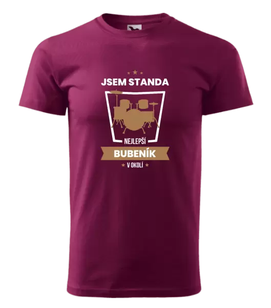 Pánské tričko Nejlepší v okolí - bubeník