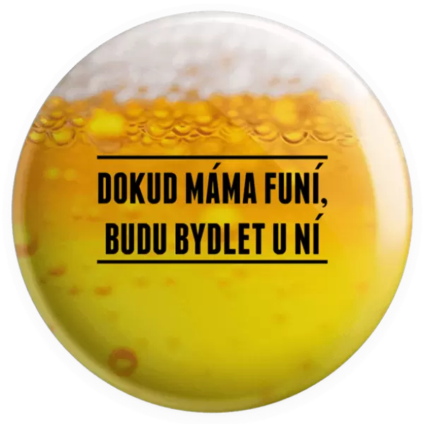 Placka Dokud máma funí, budu bydlet u ní