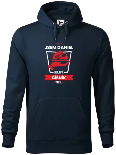 Pánská mikina Nejlepší v okolí - číšník