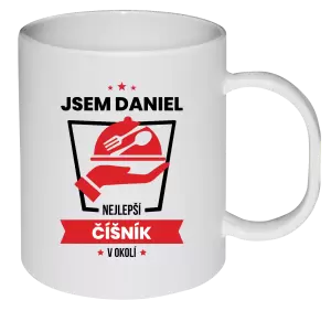 Plastový hrnek Nejlepší v okolí - číšník