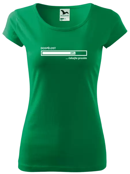 Dámské tričko Dospělost - čekejte prosím