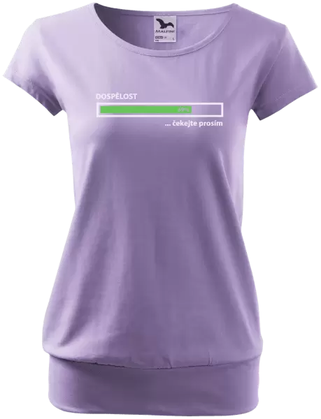 Dámské tričko Dospělost - čekejte prosím