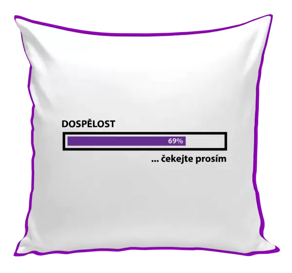 Polštář Dospělost - čekejte prosím