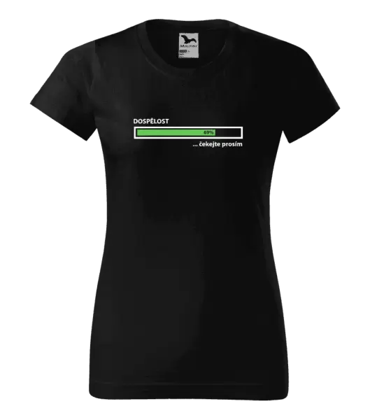 Dámské tričko Dospělost - čekejte prosím