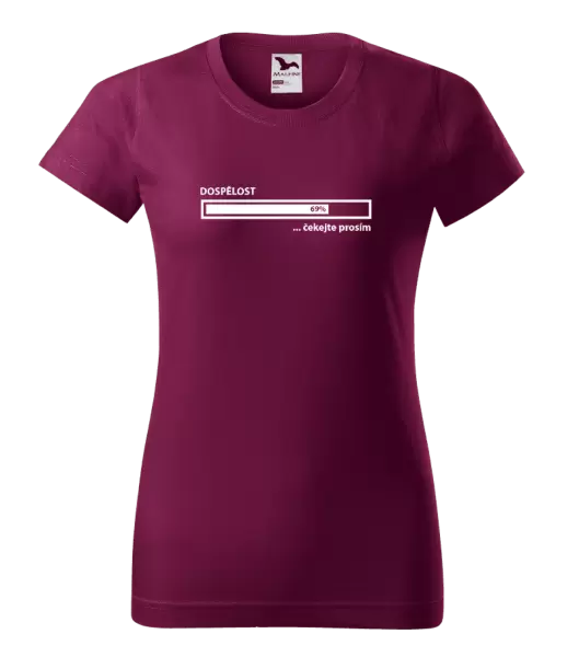 Dámské tričko Dospělost - čekejte prosím
