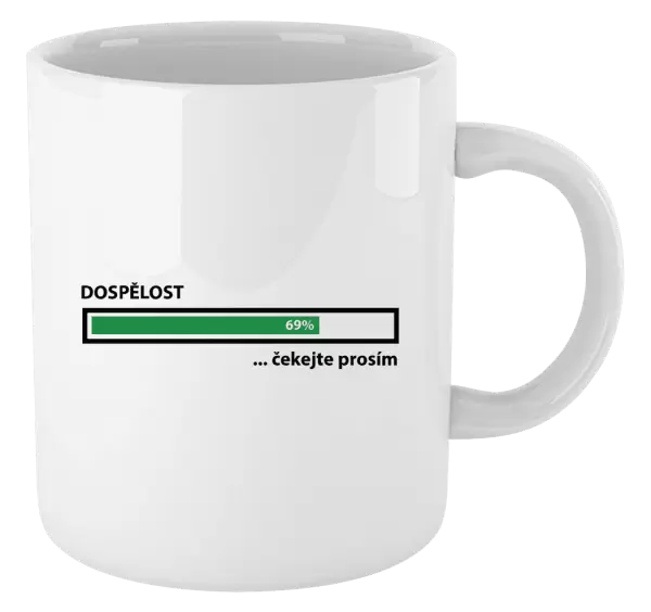 Hrnek Dospělost - čekejte prosím
