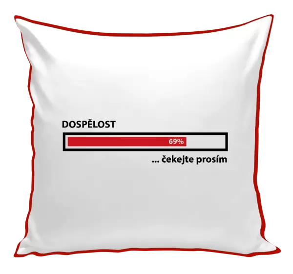 Polštář Dospělost - čekejte prosím