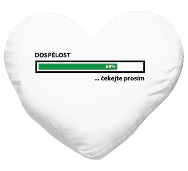 Polštář Dospělost - čekejte prosím