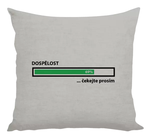 Polštář Dospělost - čekejte prosím