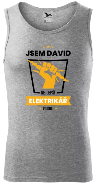 Pánské tílko Nejlepší v okolí - elektrikář