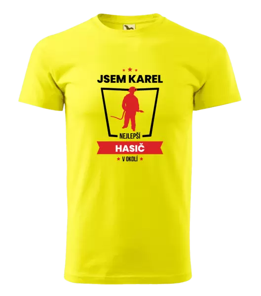 Pánské tričko Nejlepší v okolí - hasič