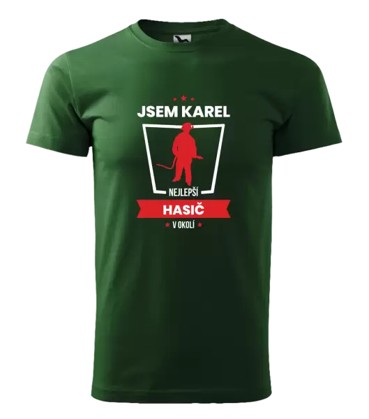 Pánské tričko Nejlepší v okolí - hasič