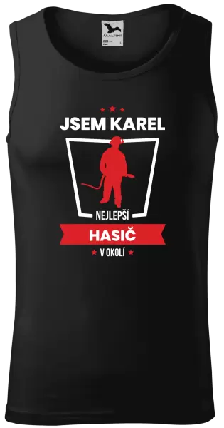 Pánské tílko Nejlepší v okolí - hasič