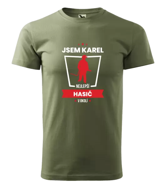 Pánské tričko Nejlepší v okolí - hasič