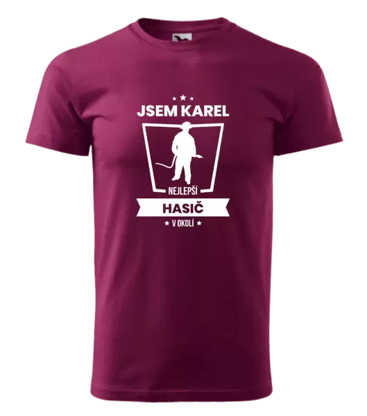 Pánské tričko Nejlepší v okolí - hasič