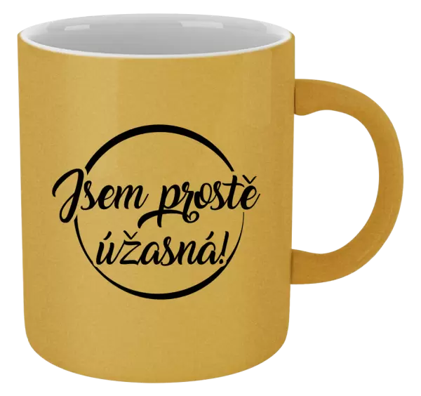 Metalický hrnek Jsem prostě úžasná