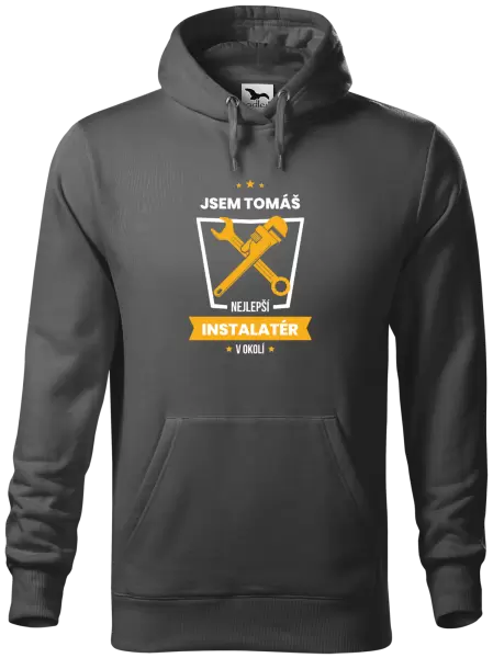 Pánská mikina Nejlepší v okolí - instalatér