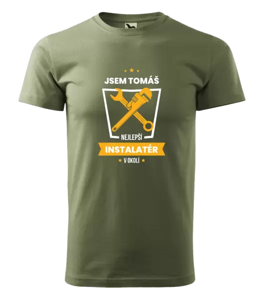 Pánské tričko Nejlepší v okolí - instalatér
