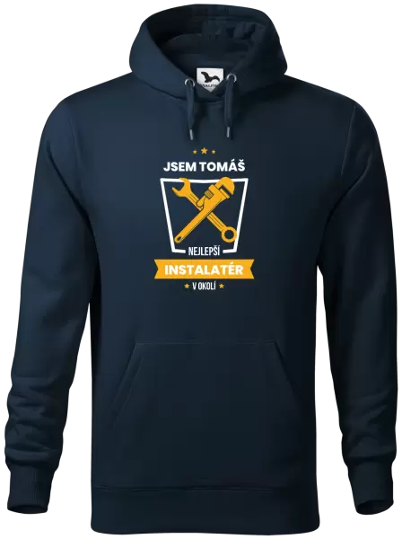 Pánská mikina Nejlepší v okolí - instalatér