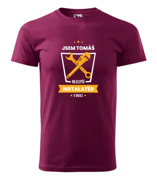 Pánské tričko Nejlepší v okolí - instalatér