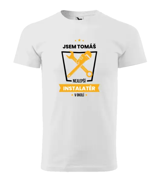 Pánské tričko Nejlepší v okolí - instalatér